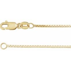 Ch1206 / 10K Yellow / Box / 1 Mm / 20 In / Lobster Clasp / Polished / Box Chain