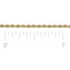 Ch1024 / 14K Yellow / Rope / 1 Mm / Per Inch / None (Per Inch) / Diamond-Cut / Diamond-Cut Rope Chain