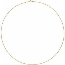 Ch1044 / 18K Yellow / Cable / 1.5 Mm / 20 In / Spring Ring / Polished / Cable Chain