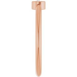 124640 / Ring / Set / 14K Rose / Natural Diamond / Round / 3 Mm / Polished / 1/10 Ct Natural Diamond Solitaire Rose-Cut Stackable Ring