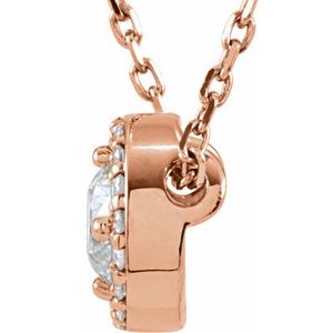 G-H / 16 In / Polished / 1/2 Ctw Lab-Grown Diamond Necklace