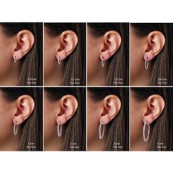 650183 / Earring / Set / 14K Yellow / Natural Diamond / Round / 41.5 Mm / 2.6 Mm / 2.5Mm :: 5 Ctw / I1