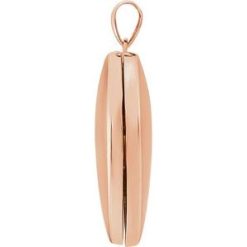 86053 / Pendant / 14K Rose / Polished / Heart Locket