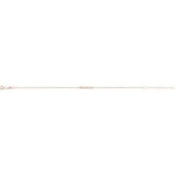 Brc810 / Bracelet / 14K Rose / Set / Natural Ethiopian Opal / Round / 2 Mm / 15.67 X 2.32 Mm / 6 1/2-7 1/2 In / Polished / Natural Ethiopian Opal Minimalist Cabochon Bar Bracelet