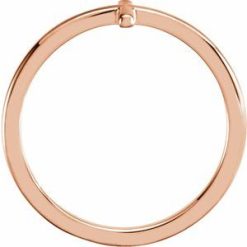 51352 / Ring / 14K Rose / Polished / Side Cross Ring