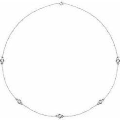 68577 / Set / 14K White / 5-Stone / Lab-Grown Diamond / 3.65Mm :: 1 Ctw / Si1-Si2