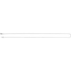 Ch1222 / Sterling Silver / Curb / 1 Mm / 24 In / Lobster Clasp / Diamond-Cut / Diamond-Cut Curb Chain