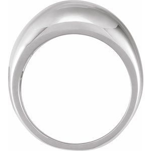 50199 / Sterling Silver / 7 / 12 Mm / Polished / Dome Ring