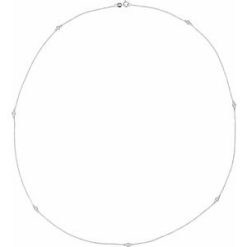 68577 / Set / 14K White / 7-Stone / Natural Diamond / 2.3Mm :: 1/3 Ctw / I1