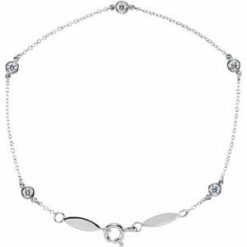 651577 / Bracelet / Set / 14K White / Round / Natural Diamond / 2.5Mm :: 1/3 Ctw / I1