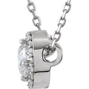 G-H / 16 In / Polished / 1/3 Ctw Natural Diamond Necklace