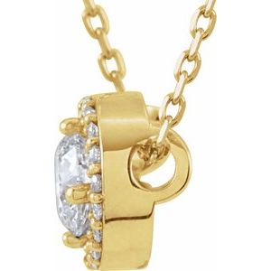 G-H / 16 In / Polished / 1/3 Ctw Natural Diamond Necklace