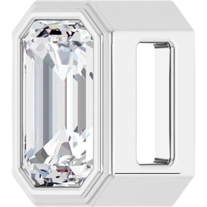 G-H / Polished / 1/4 Ct Lab-Grown Diamond Solitaire Bezel-Set Pendant Slide