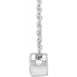 G-H / 16-18 In / Polished / 1/4 Ct Lab-Grown Diamond Solitaire Necklace
