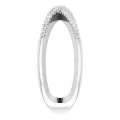 651752 / Ring / Set / 14K White / Natural Diamond / Round / .95 Mm / Natural Diamond / Polished / 1/6 Ctw Natural Diamond Criss-Cross Ring