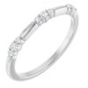 124033 / Ring / Set / 14K White / Lab-Grown Diamond / Round / 1.7 Mm / Lab-Grown Diamond / Polished / 1/8 Ctw Lab-Grown Diamond Stackable Ring