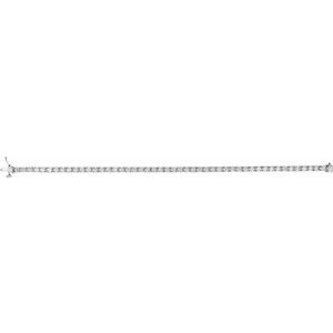 653702 / Bracelet / Set / 14K White / Round / Lab-Grown Diamond / 2.8Mm :: 4 Ctw / Si