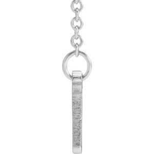 85778 / Necklace / Sterling Silver / 34 X 6 Mm / 16 In / Polished / Be Posh Engravable Rectangle Necklace