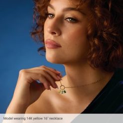 88629 / Necklace / Sterling Silver / 12 X 12 Mm / 18 In / Polished / Circle Charm Necklace