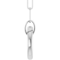 88629 / Necklace / Sterling Silver / 12 X 12 Mm / 16 In / Polished / Circle Charm Necklace