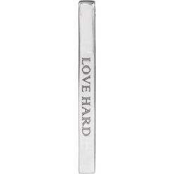 87619 / Pendant / Sterling Silver / 4-Sided / 35 X 2.5 Mm / Polished / Engravable Four-Sided Vertical Bar Slide Pendant