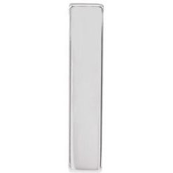 87619 / Pendant / Sterling Silver / 4-Sided / 12 X 2.5 Mm / Polished / Engravable Four-Sided Vertical Bar Slide Pendant