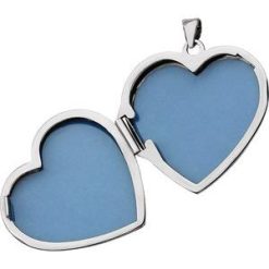 86053 / Pendant / 14K White / Polished / Heart Locket