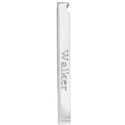 87619 / Pendant / Sterling Silver / 3-Sided / 35 X 3 Mm / Polished / Engravable Three-Sided Bar Pendant