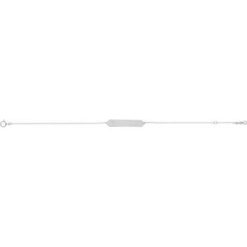 Brc768 / Bracelet / Sterling Silver / 33 X 6 Mm / 7-8 In / Polished / 7-8 Inch Geometric Bracelet