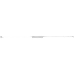 Brc768 / Bracelet / Sterling Silver / 33 X 6 Mm / 7-8 In / Polished / 7-8 Inch Geometric Bracelet