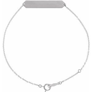Brc768 / Bracelet / Sterling Silver / 33 X 6 Mm / 7-8 In / Polished / 7-8 Inch Geometric Bracelet