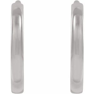 87384 / Earring / Sterling Silver / 10 Mm / 1.65 Mm / Pair / Hinged / Polished / Hinged Hoop Earrings