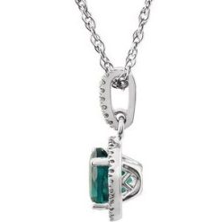 H-J / 18 In / Polished / Birthstone Necklace