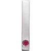 86327 / Pendant / Set / Sterling Silver / Round / Natural Ruby / 2.5 Mm / Polished / Natural Ruby Engravable Family Bar Pendant