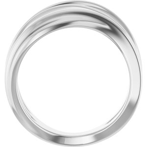 52079 / Ring / Sterling Silver / Polished / Negative Space Ring