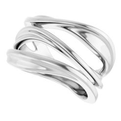 52079 / Ring / Sterling Silver / Polished / Negative Space Ring