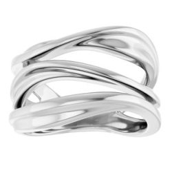 52079 / Ring / Sterling Silver / Polished / Negative Space Ring