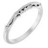 123739 / Band / 14K White / Unset / All Shapes / All Sizes / Polished / Sculptural-Inspired Matching Band