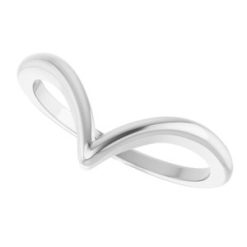 651812 / Ring / 14K White / Polished / Stackable Ring