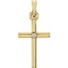 R42326 / Pendant / Set / 14K Yellow / Round / Natural Diamond / 1.3Mm :: 0.01 Ct / I1
