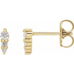 87766 / Set / 14K Yellow / 6-Stone / Natural Diamond / 2Mm :: 0.08 Ctw / I1