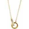87591 / Necklace / Set / 14K Yellow / Round / Natural Diamond / 1Mm :: 0.08 Ctw / I1