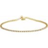 653702 / Bracelet / Set / 14K Yellow / Round / Lab-Grown Diamond / 1.4Mm :: 1 Ctw / Si
