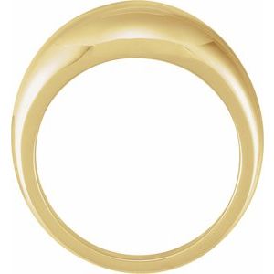 50199 / 14K Yellow / 7 / 10 Mm / Polished / Dome Ring