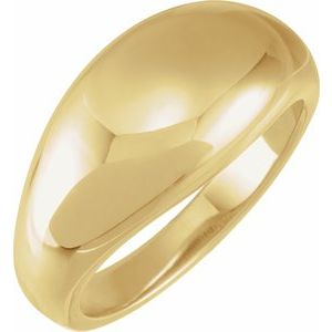 50199 / 14K Yellow / 7 / 10 Mm / Polished / Dome Ring