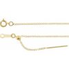 Ch1104 / 14K Yellow / Cable / 1.1 Mm / 16-18 In / Spring Ring / Polished / Adjustable Threader Cable Chain