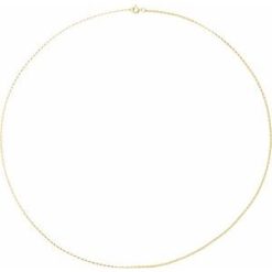 Ch1213 / 14K Yellow Gold-Filled / Rolo / 1.1 Mm / 7 In / Spring Ring / Polished / Rolo Chain