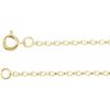 Ch1213 / 14K Yellow Gold-Filled / Rolo / 1.1 Mm / 7 In / Spring Ring / Polished / Rolo Chain