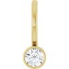 88105 / Pendant / Set / 14K Yellow / Round / Natural Diamond / 3Mm :: 1/10 Ct / I1