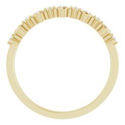 652244 / Ring / Set / 14K Yellow / Natural Diamond / Round / Natural Diamond / Polished / 1/10 Ctw Natural Diamond Ring